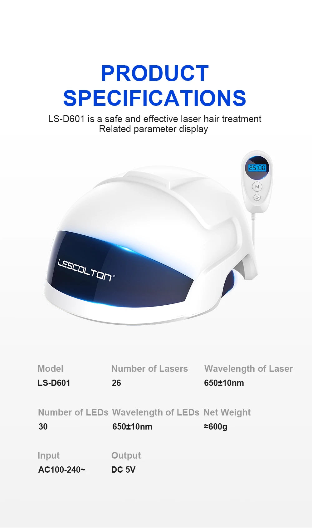 Lescolton Hair Regrow Helmet